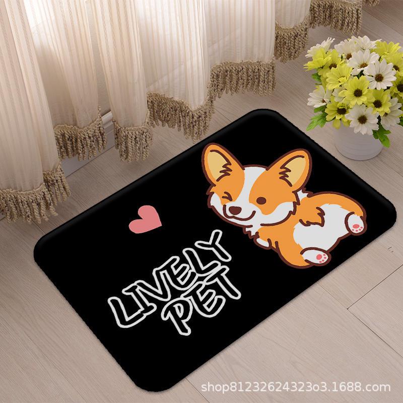 Cartoon Absorbent Bathroom Mat - Non-Slip Door Mat for Home & Toilets