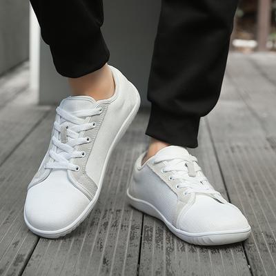 Fashion Men's Barefoot Walking Shoes Breathable, Simple and Comfortable Wide Parkerbarefoot Box Couple Wide Toe Sneakers