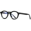 Round Photochromic Glasses Men Women UV Protection Myopia Eyewear 0 To 6 Diopters Lightweight Frame