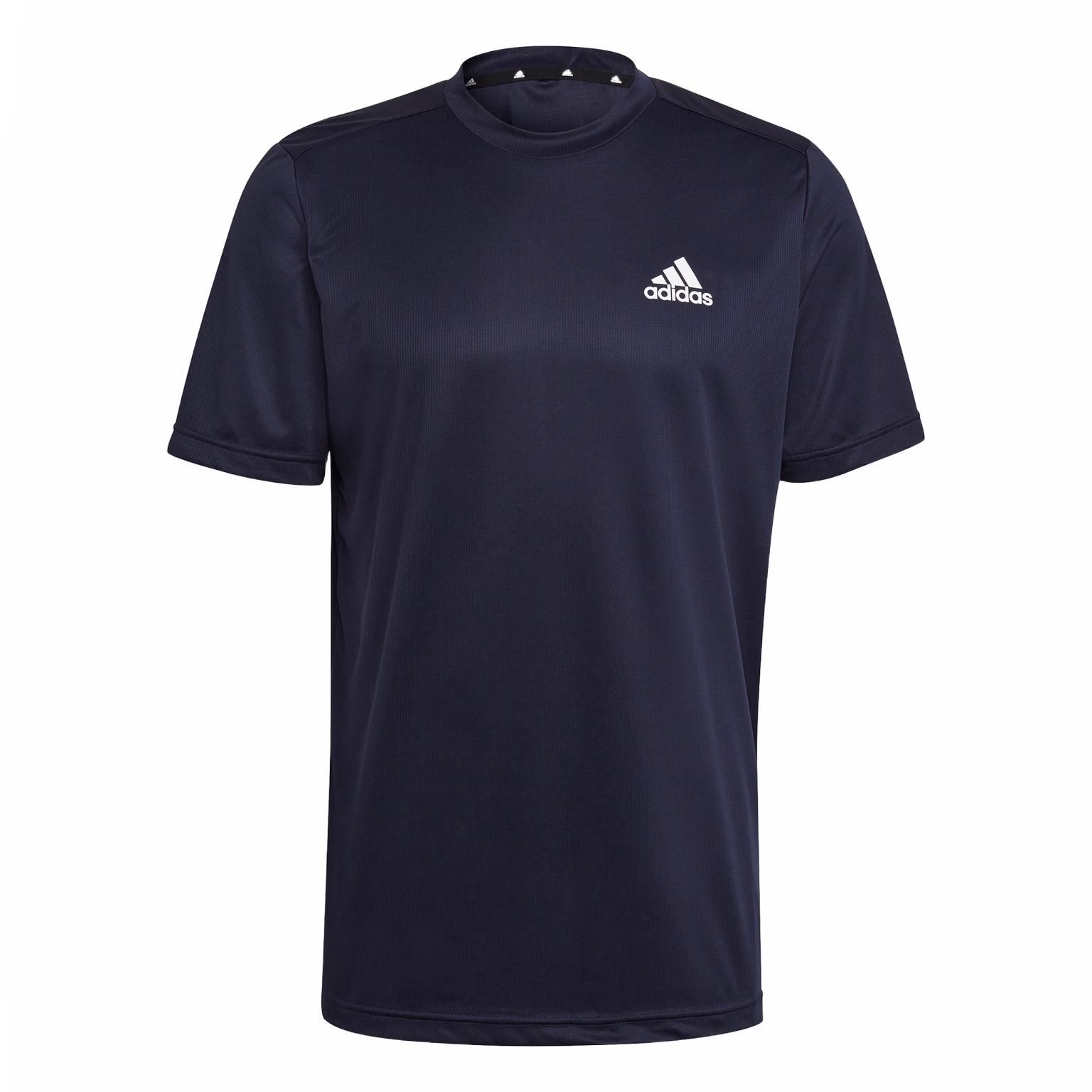 adidas AEROREADY Designed To Move Motion T-shirt Legend Ink White Men s GM2097 XS