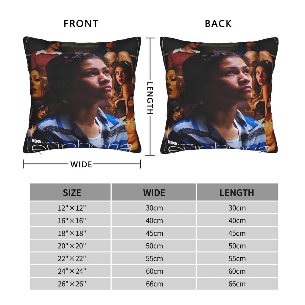 Euphorias Season 3  Pillowcase Merch Soft Cushion Cover Decorative  Pillow Case Cover Chair Multi-Size