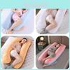 Luxurious U-shaped Maternity Pillow Crystal Velvet And Cotton Cover Washable