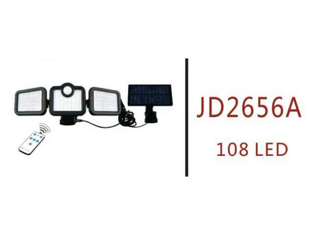 2021 Triple-Head Solar LED Wall Light with Motion Sensor for Outdoor Use