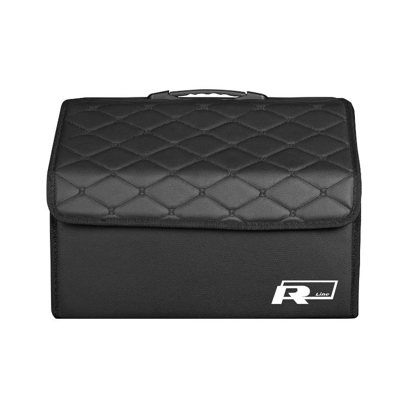 BIG1 Storage Leather Box Trunk Organizer Bag Large Capacity Foldable For VW Golf Polo Tiguan Touran Jetta Passat CC T5 GTI Beetle GTD