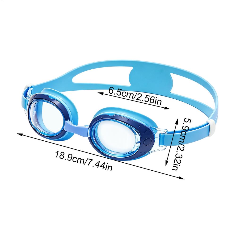 Youth Swimming Glasses Silicone Wide Clear Anti-Fogging Eye Protection Swimming Glasses For Age 3-12 Girls Boys Competition