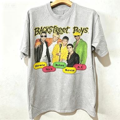 Backstreet Boys 1998 Vintage Band Tee2026 Names Label Graphic Print Casual Streetwear Short Pure Cottontshirt