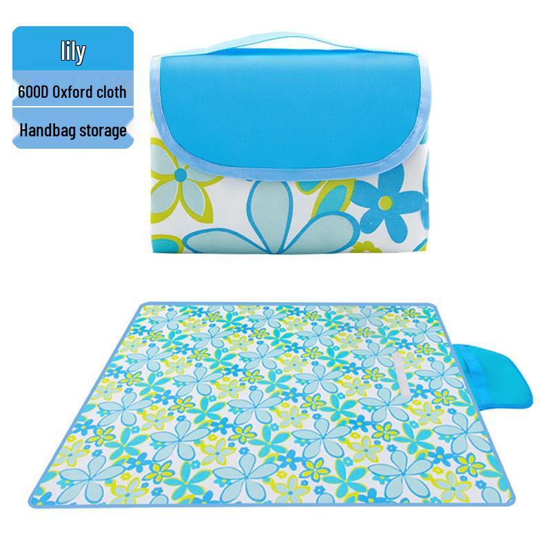 Eco-Friendly Oxford Cloth Outdoor Picnic and Camping Mat - Moisture-Proof and Safe 80x150 cm