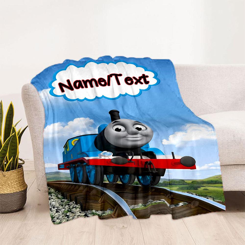 Thomas Train Adventure Blanket Durable Comfort Suitable for Office Chair Bed Four Seasons Universal Stylish Decor Birthday Christmas Gift Blanket