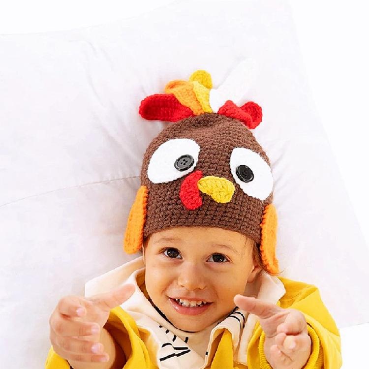 Children Turkey Hat Thanksgiving Kawaii Turkey Hat School Activity Cap Halloween