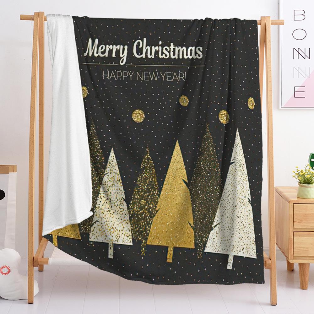 Flannel Blanket Bedroom Blanket European And American Blanket Christmas Theme Blanket Universal In All Seasons