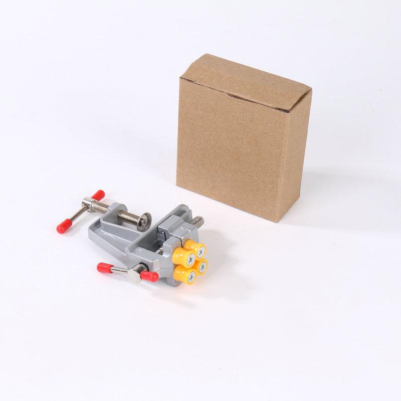 Mini Aluminum Alloy Table Vise - Compact Bench Vise and Flat Nose Pliers for Small Desktop Tasks