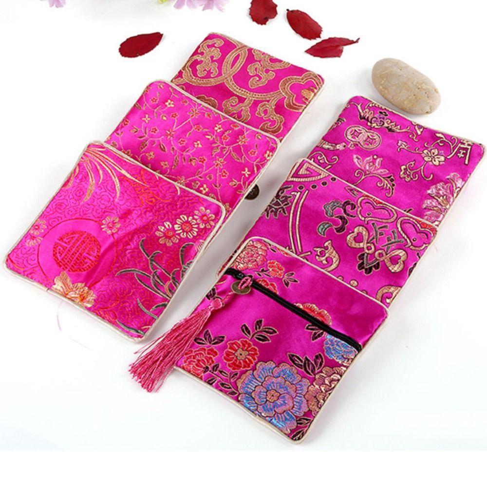 Stoff Schmuck Organizer Kleine Geldbörse Neue Schmuckaufbewahrungstasche