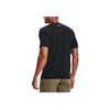Under Armour Loose Fit Printed Crew Neck T-Shirt Men Tops Black 1366017-001