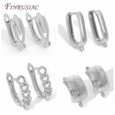 18K Gold Plated Earwires Earrings Fixtures Basic Fasteners,Anti-Allergy Earring Hooks Clasps Accessories,Supplies For Jewelry