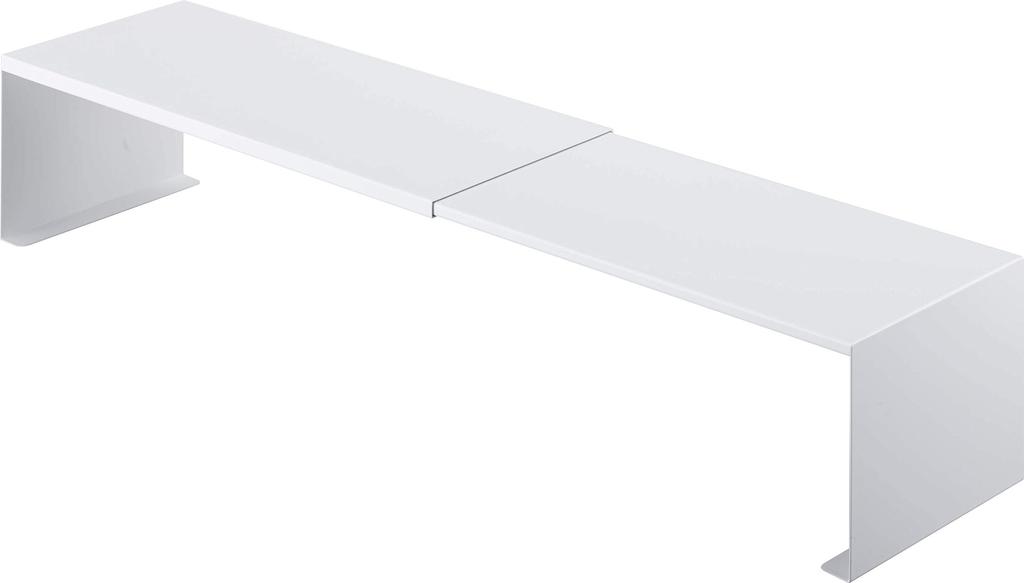 Yamazaki Jitsugyo 4338 Teleskopický odkapávač nad pračku Bílý x H15 x V12cm Tower Skrytý odtokový hadice Stojan proti prachu Cca. W37-64