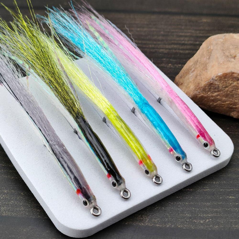 Realistic Fish Eye Surf Candy Fly Lure Stainless Hooks Sea Trout Fly  Saltwater Fishing
