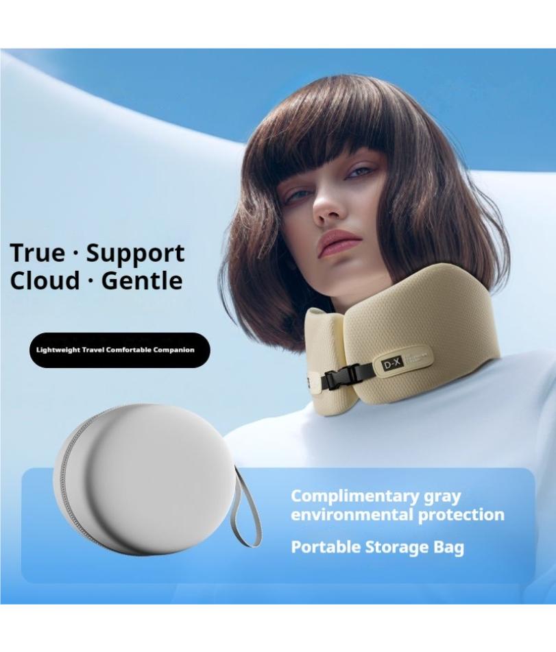 Reisekissen, U-förmiges Nackenkissen aus reinem Memory-Schaum für Flugzeug, Büro, Nickerchen, Nackenkissen, Flug, Schlafen, Kopf- und Nackenstütze