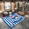World Cup Football Pattern Square Carpet,Area Rug,Carpet Rug for Living Room Bedroom Sofa Playroom Decor,Non-slip Floor Mat,Holiday Birthday Gifts