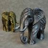 3D Printed Elephant Figurine, One-Piece Molding, Cute Simulated Elephant Model, Desktop Ornament for Home, Bookshelf Decoration