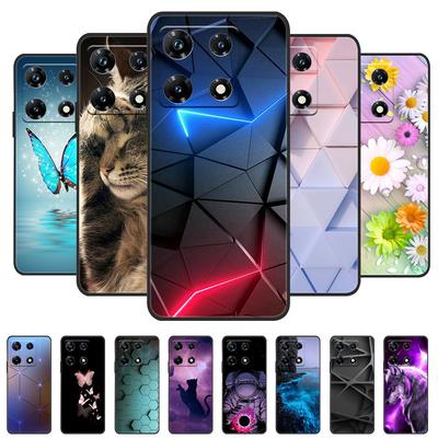 Pour Infinix Note 30 Pro Étui Noir Housse Lion Loup Silicone Souple Étuis Arrière Pour Infinix Note30 Pro X678B Étui de Téléphone Note 30 Pro