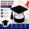 Creative Doctoral Hat Ring Box Doctoral Hat Shape Earrings Packaging Box  Student Graduation Season