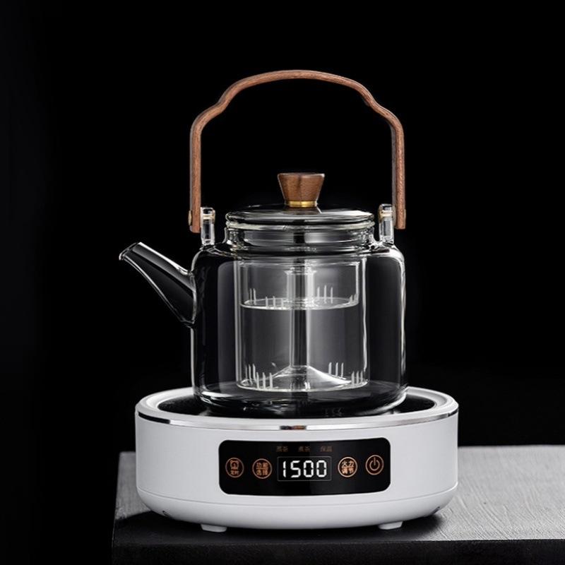 Teapot Glass Steaming and Cooking Household Electric Pottery Stove New Walnut Tea Set Teapot