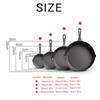 Multi-size Nonstick Frying Pan Uncoated Small Omelette Pan Durable Saute Pot  Oven