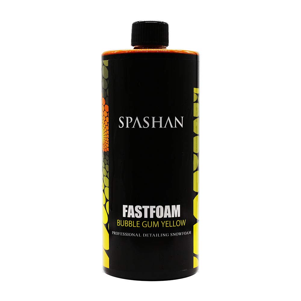 

SPASHAN ANGELWAX Bubblegum Fast Foam Car 1000мл Удобный Автомобильный Автомойка (Желтый Ароматизированный) Шампунь, (1L), Припасы,