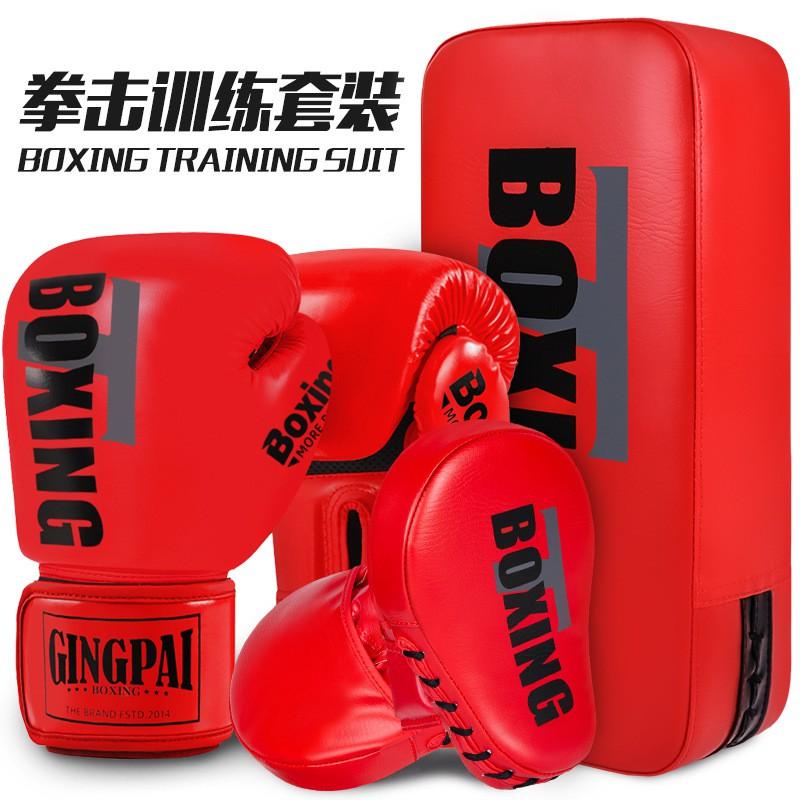 Boxing Gloves Set With Hand Targets Foot Target Kids Adults Training Sparring MMA Kickboxing