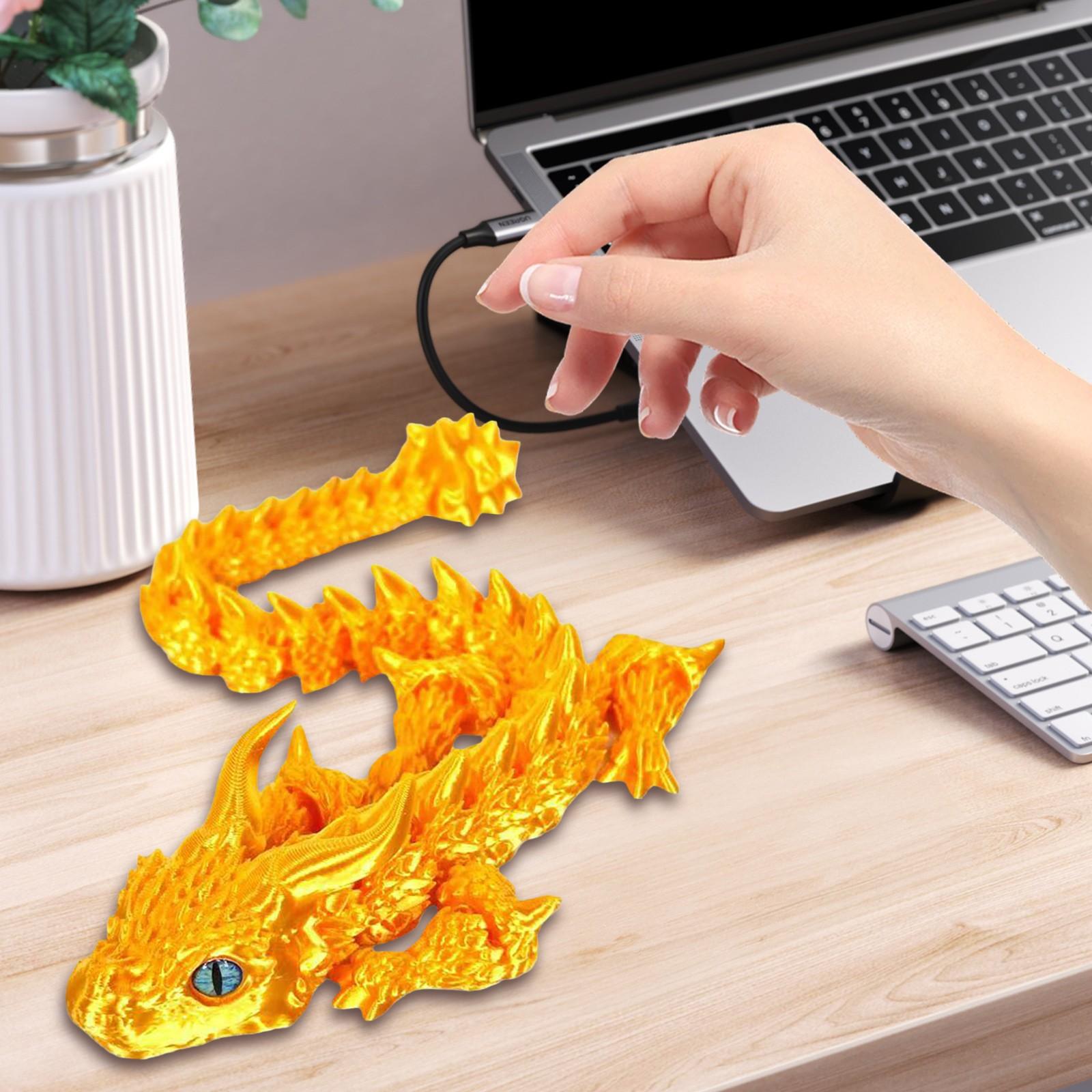 

3D-печать Модель подвижного соединения Игрушка ручной работы Украшения Креативные декоративные поделки One Size золотой