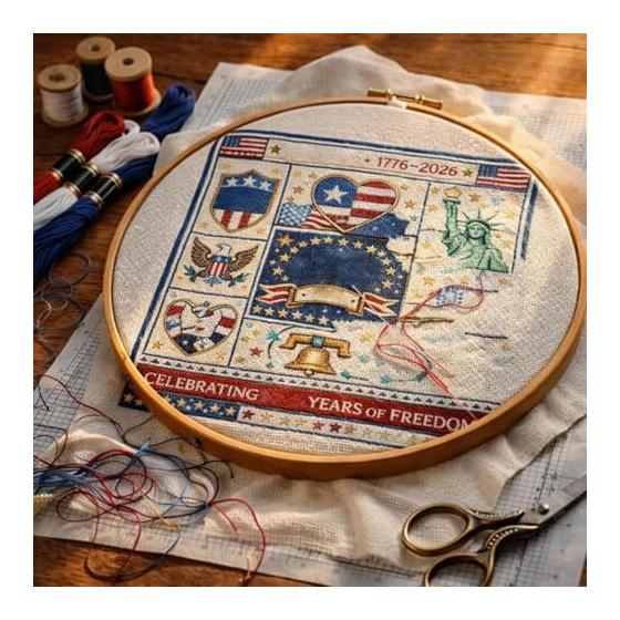 Embroidery Kit, Art Craft Sewing Project Set - Embroidery Practice Kit | For Families, Friends, Colleagues, Enthusiasts, Hobbyists, Beginners, Men,