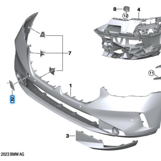 BMW 5 Series G68 Front Bumper Towing Eye Cover 51118465441