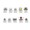 Pack Of 250PCS Tactile Push Button Switches 10 Types Metal & Plastic Switches High Sensitivity Switches for Electronics