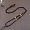 Hand-woven Adjustable Gold Jade Pendant Rope for Men and Women