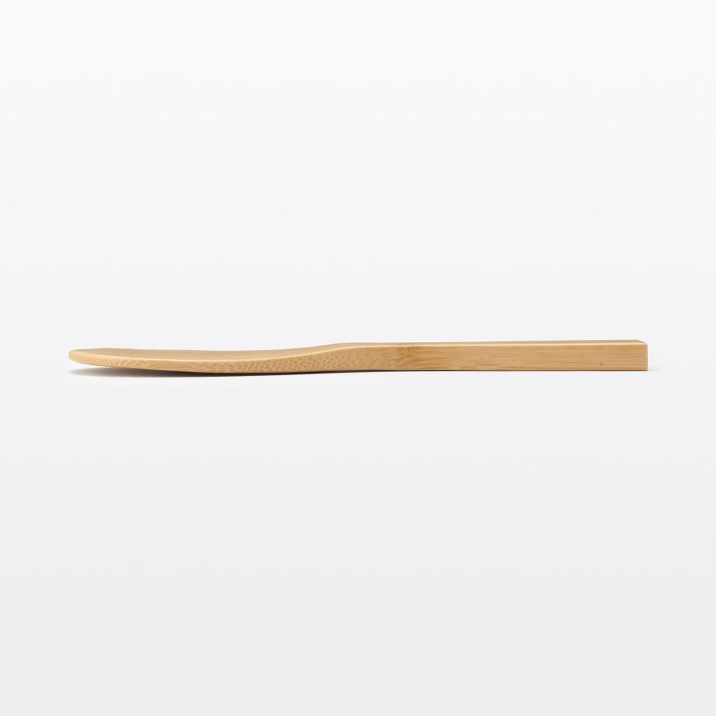 MUJI Smoked Bamboo Scoop with MCD62A3A Letters, Natural,