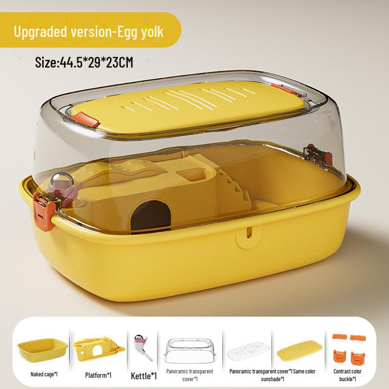 Acrylic Skylight Hamster Cage Castle - Indoor Full Set