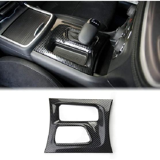 Schalthebelblende passend für Dodge Charger 2015- Schwarze Kohlefaser