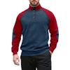 Men'S Outdoor Raglan Sleeve Standing Collar Long Sleeved Sweatshirt