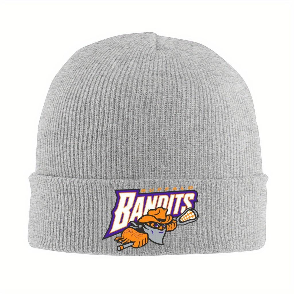 Buffalo Bandits Logo Design Warm Knitted Cap Fashion Bonnet Hat Autumn Winter Outdoor Beanies Hats for Unisex Adult