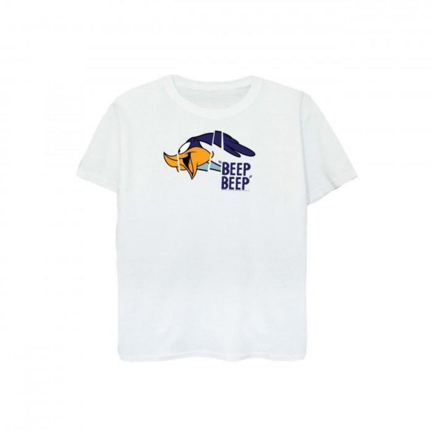 Looney Tunes Boys Beep Beep Road Runner Cotton T-Shirt S чёрный