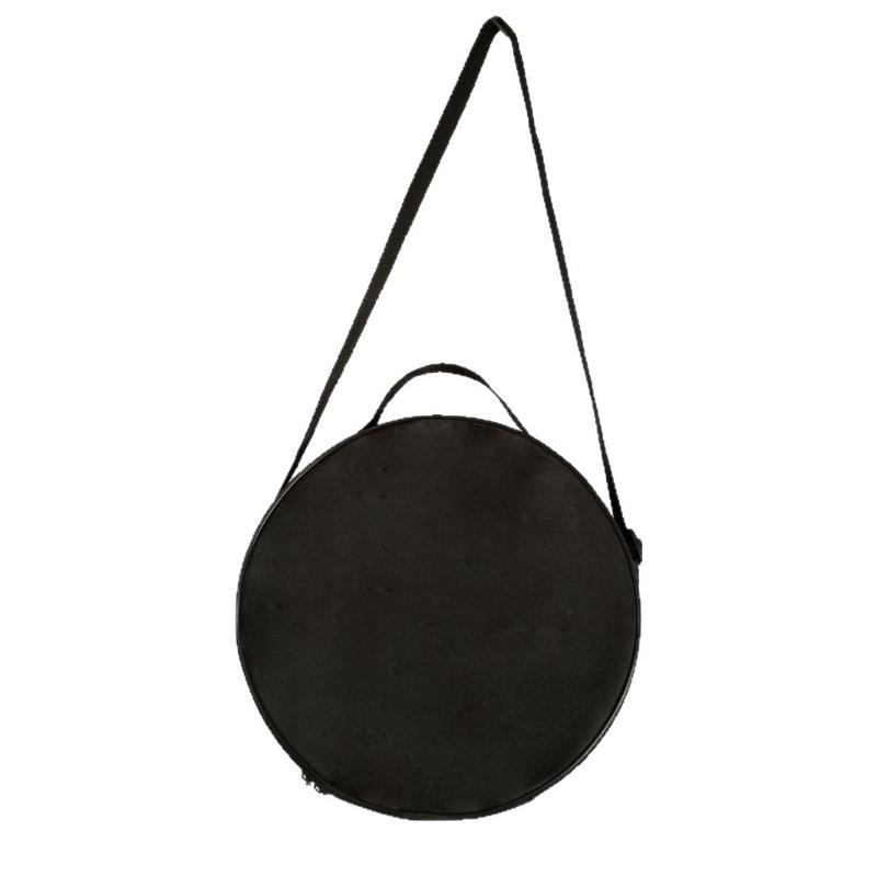 Oxford Cloth Storage Bag Multi-Purpose Portable Round Crossbody Handbag Large Capacity Wig Hat Organizer Pouch