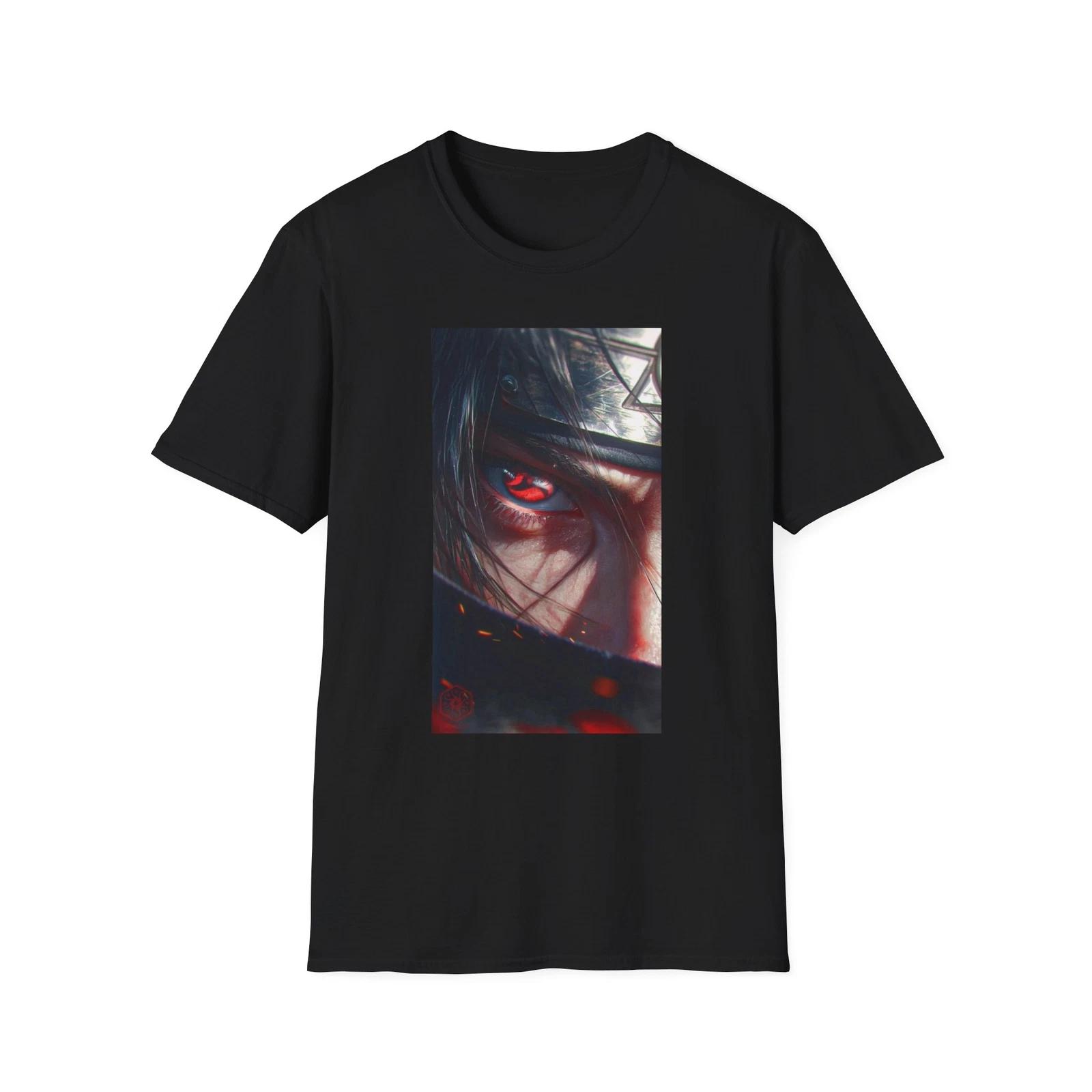 Unisex JL Anime T-Shirt Softstyle - Itachi Mangekyo Sharingan 160