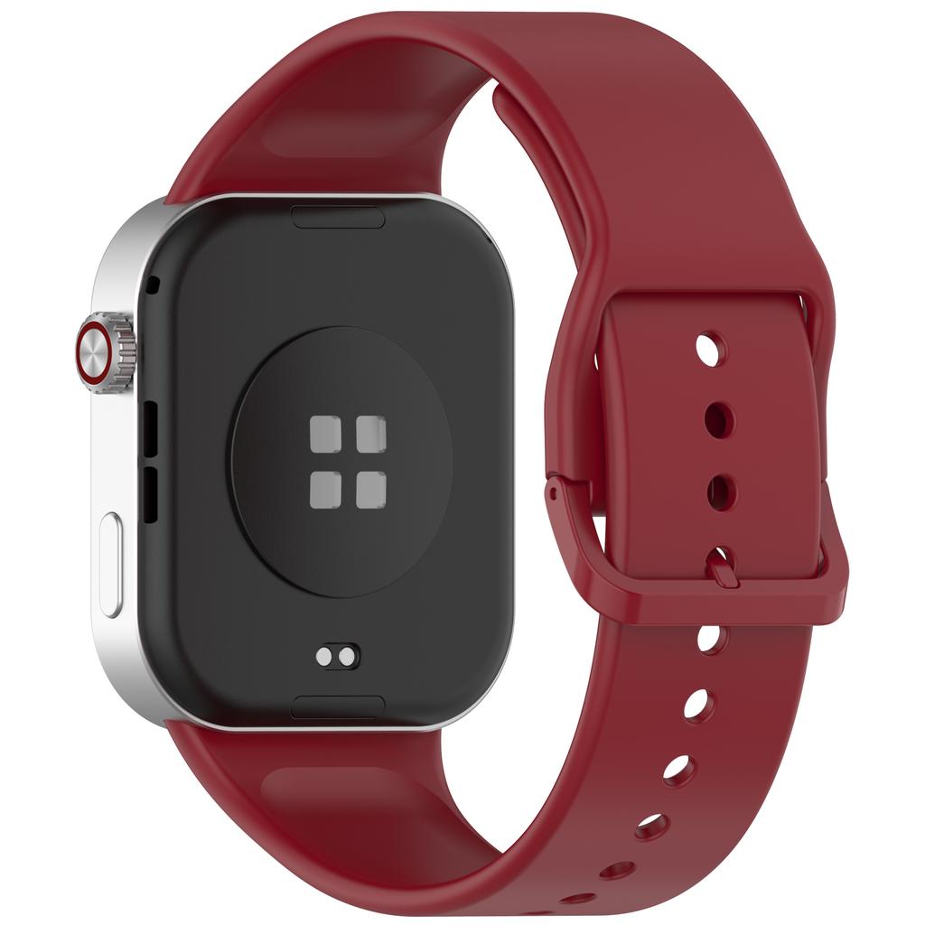 Silicone Watch Band for Xiaomi Redmi Watch 6/5/4/Smart Band 9 Pro/8 Pro Replacement Strap with Pin Buckle