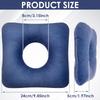 Ear Piercing Pillow Cotton O Type Hollow Design Side Sleeping Pillows Soft and Comfortable Donut Pillow for Home Travel Office