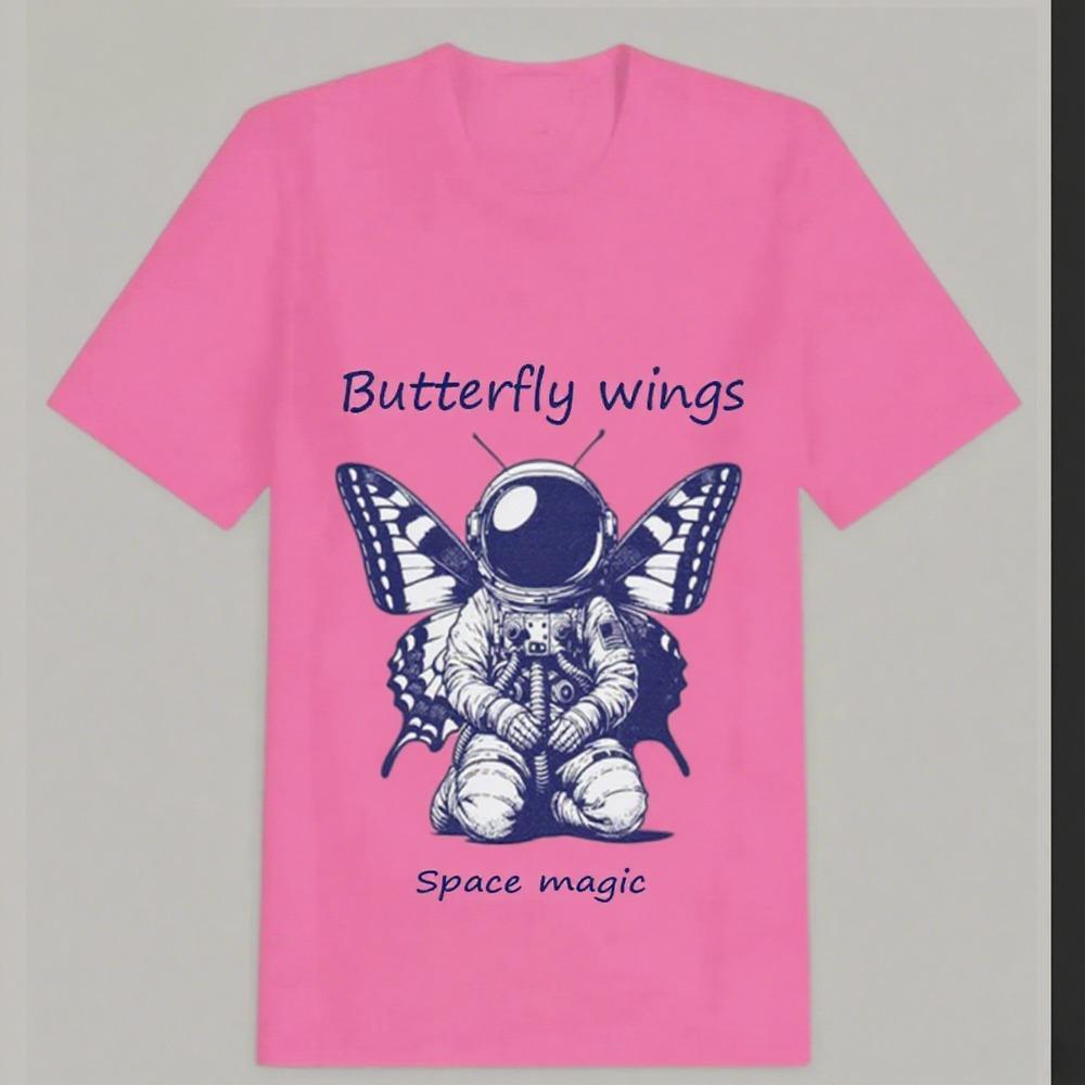 Street Emerging Trend Style Cotton Short-sleeved Style New Printing Art Daily T-shirt Women's Couple Tide Brand Breathable Tops