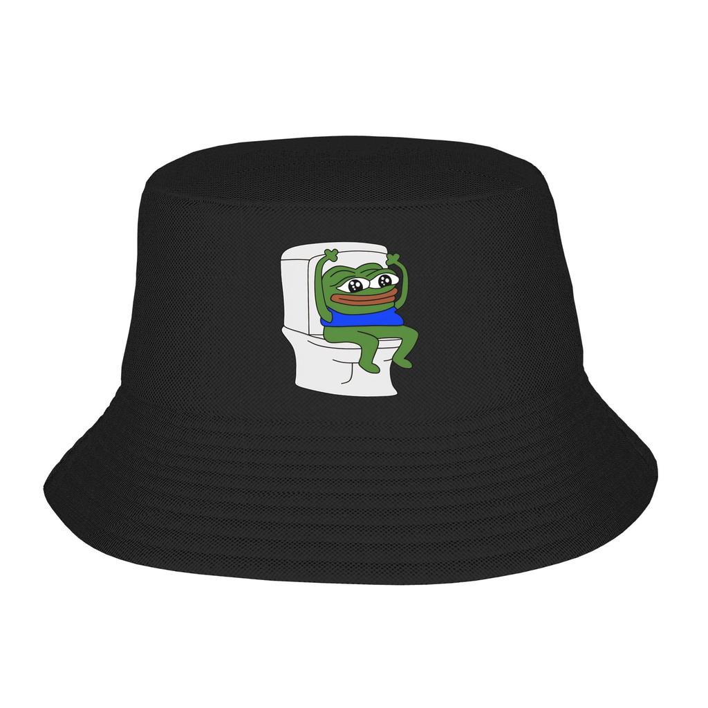 Cappello da Pescatore Pepe The Frog Cappellini da Esterno Unisex per Moda Unisex Cappellino Pieghevole Personalizzato Fai da Te Cappelli Protezione Solare Pesca
