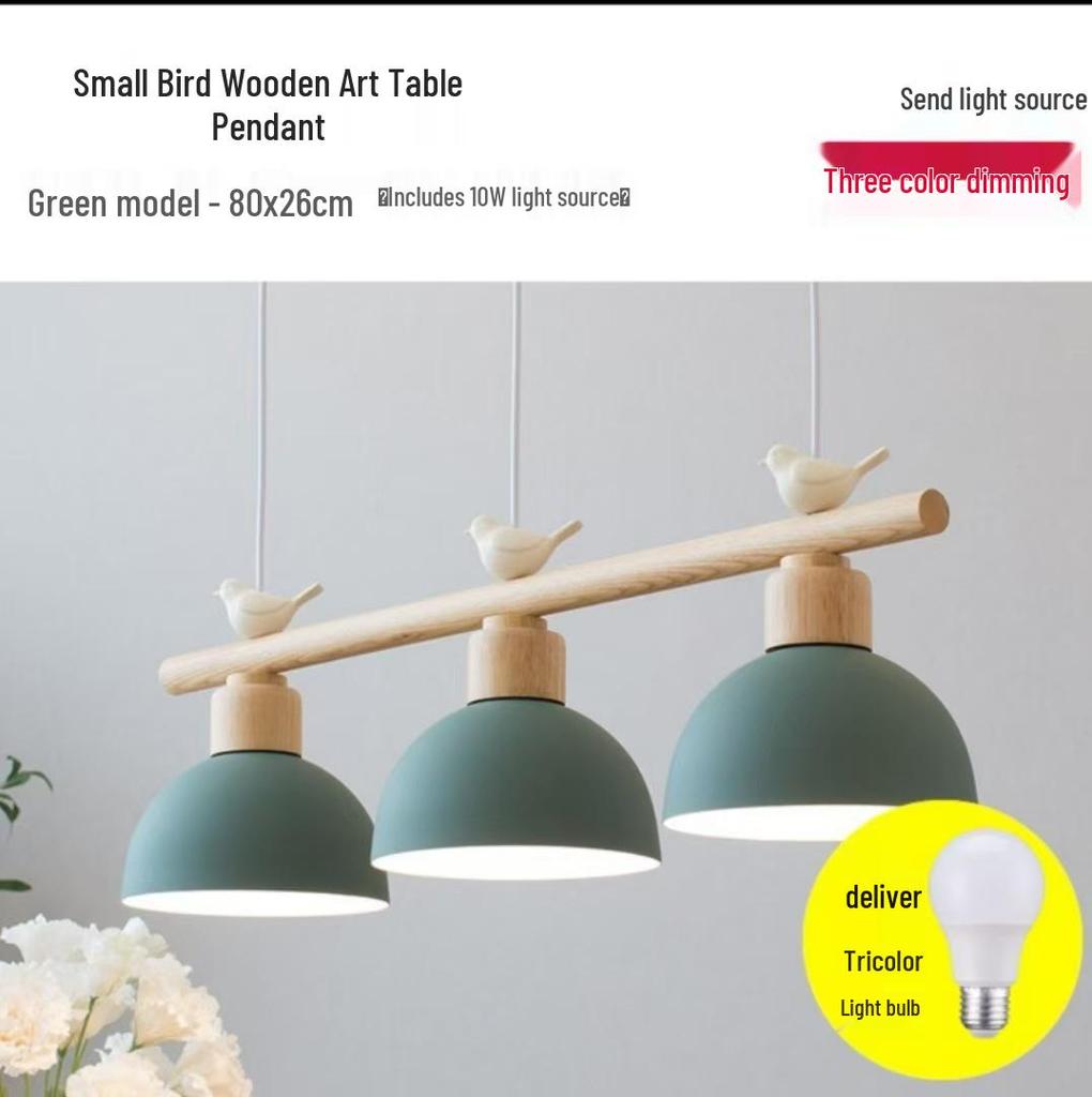 Nordic Modern Three-Head Pendant Lights - Simple Luxury Dining & Bar Bird Design