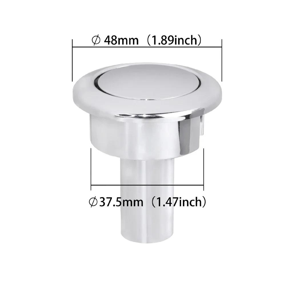ABS Toilet Button, For Siamp Storm 33A Toilet Button Flush Chrome For 343350774 Flush Button Replacement