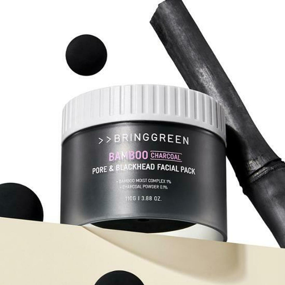 BRINGGREEN Pack visage au charbon de bambou pour les pores et les points noirs 110 g