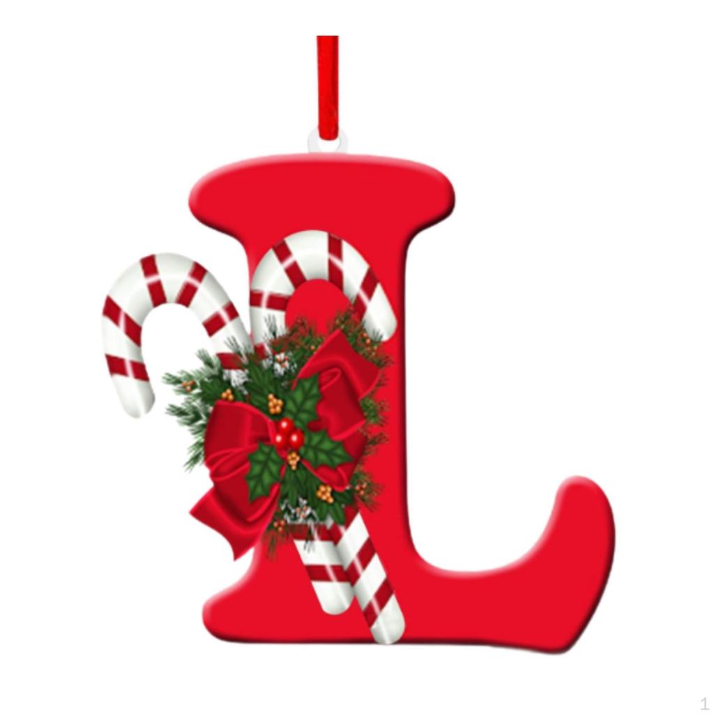 Alphabet-Christbaumschmuck für Feiertagsdekoration und Feiern